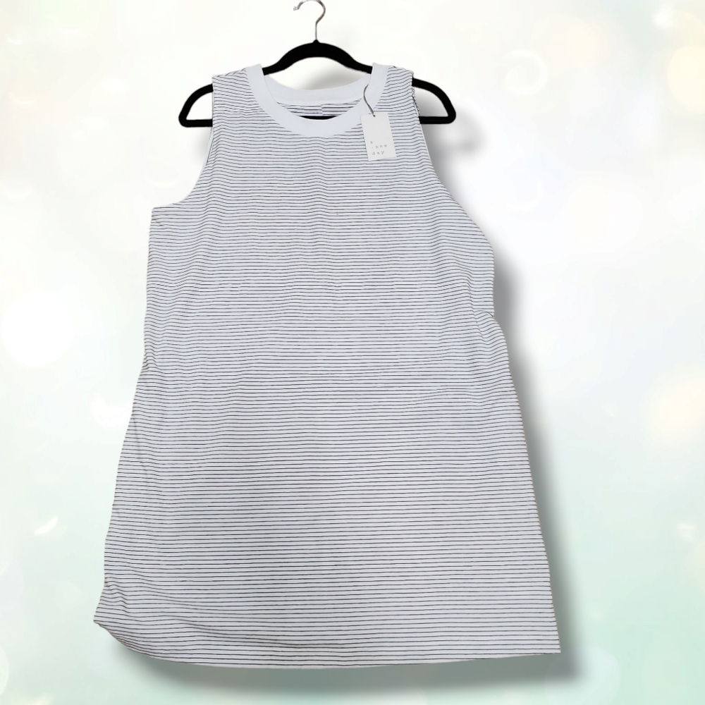 New Day stiped sleeveless dress Size XXL - Picture 4 of 10